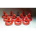 Subbuteo Andrew Table Soccer Olympiacos 1980-81 on WSB Professional bases